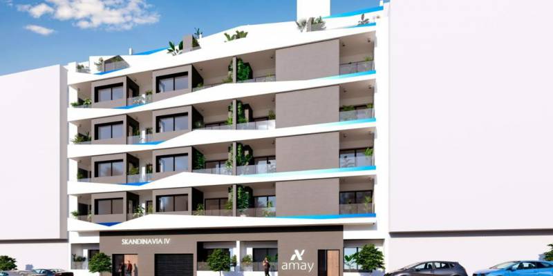 Skandinavia IV - Nouvelle promotion d'appartements dans le centre de Torrevieja, à quelques mètres de la promenade et de la plage d'El Cura